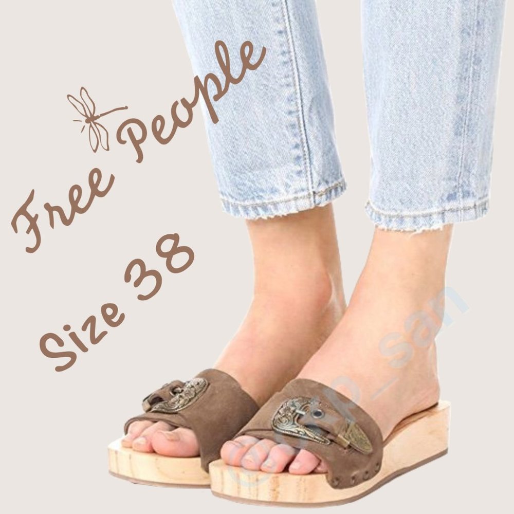 NWOT Free People Westtown Slide Clog Sz 38